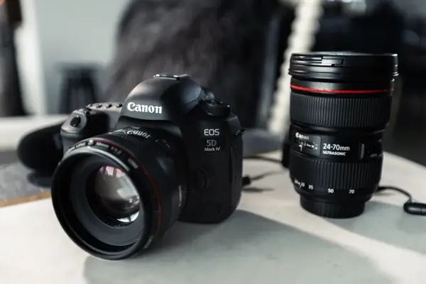 Canon DSLR Camera with 50mm and 24-70mm EF Lens