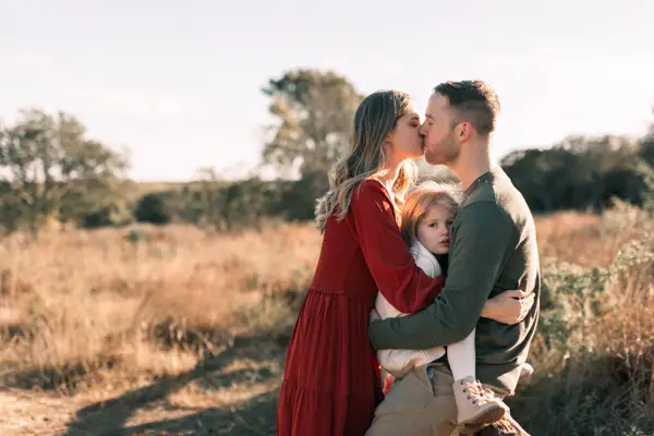 Family of Three Sunrise Golden Hour Photoshoot- How Long Does a Photoshoot Take Blog Post