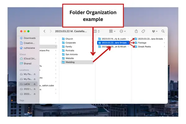 Lightroom folder organization
