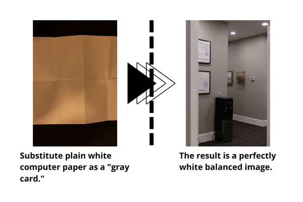 Using a grey card to set a Custom White Balance