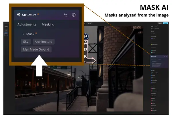 Mask AI categories