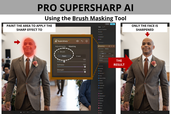 Using the Brush Masking Tool in the Pro Supersharp AI extension