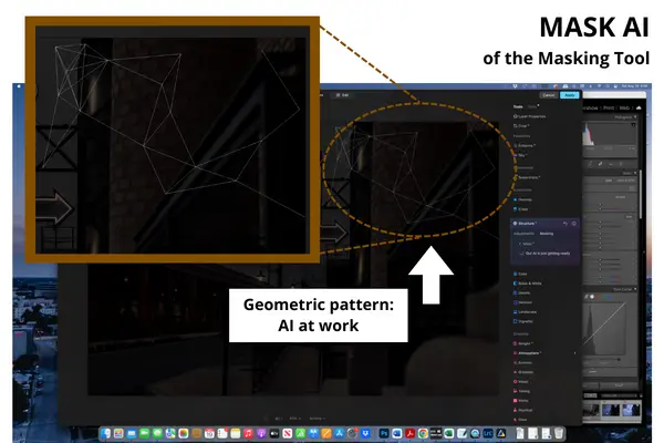 Mask AI geometric pattern at work