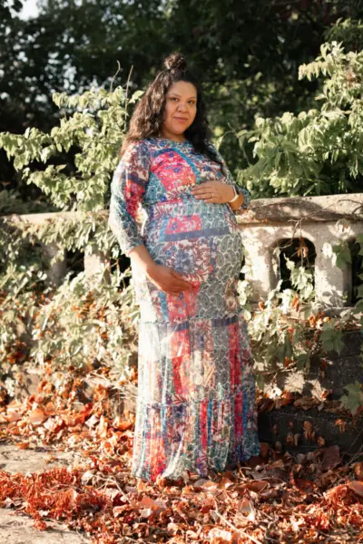 Maternity Photoshoot With Maxi Dress