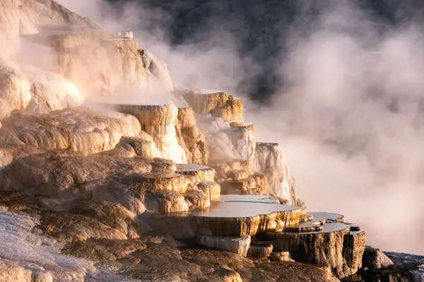Mammoth Springs In Yellowstone
