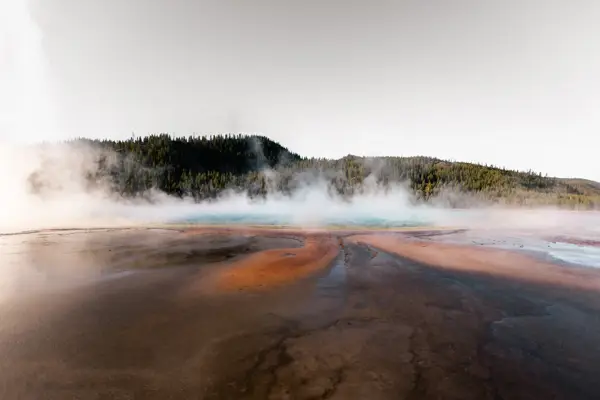 The Grand Prismatic Spring In Yellowstone National Park