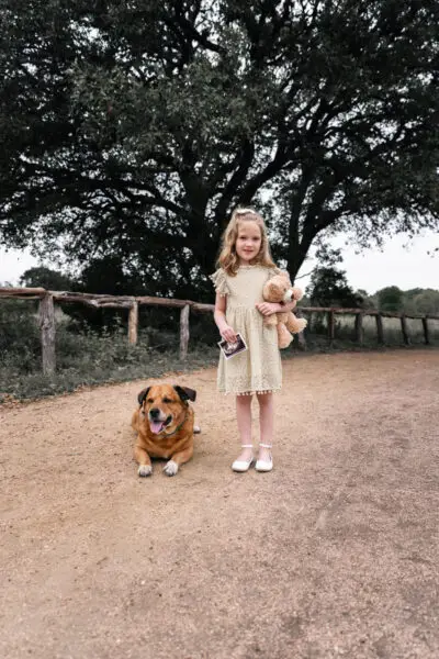 Baby Announcement With Dog And Older Sibling Photo Idea