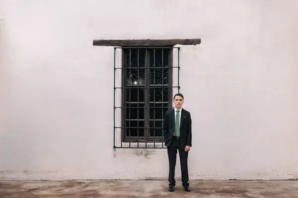 Senior Boy Formal Suit Photo Pose Idea
