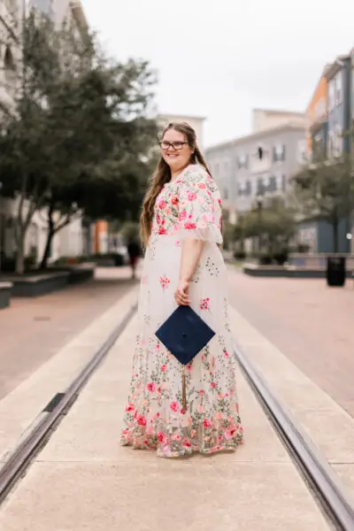 Senior Girl Graduate Standing Photo Idea
