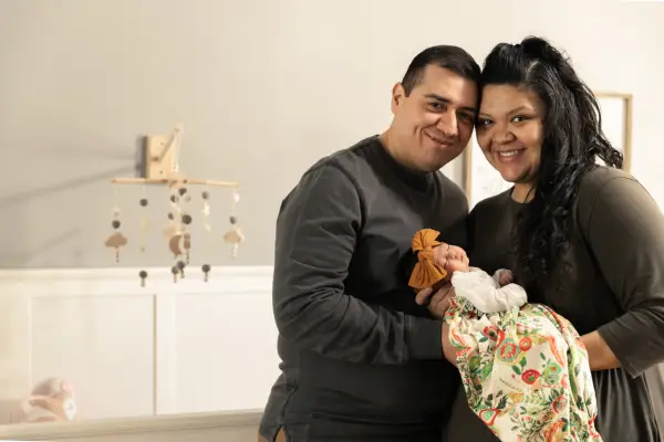 Newborn Photoshoot With Family